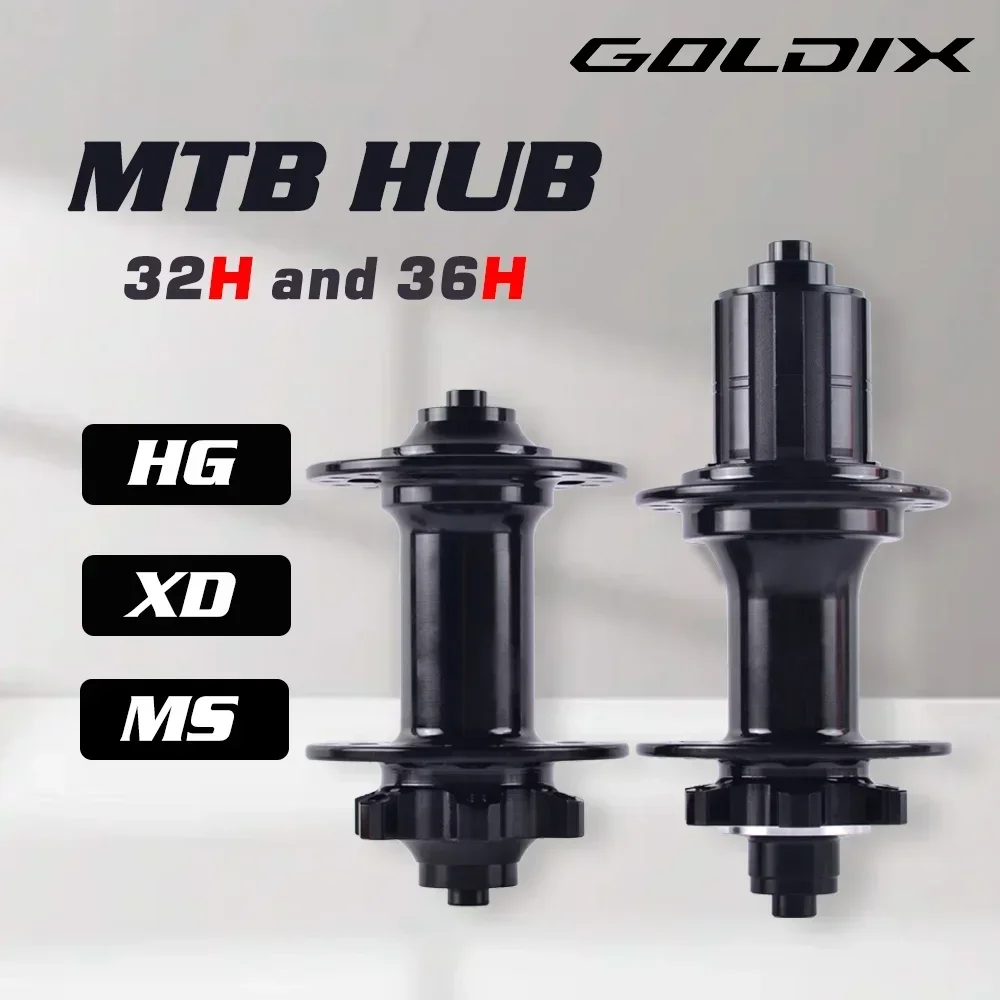 Велосипедные ступицы GOLDIX V2 32/36 отверстий спицы J-образного изгиба 6 шт.