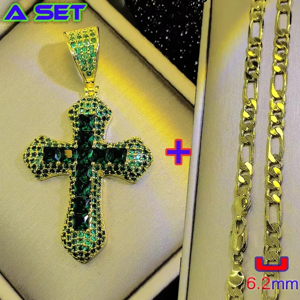 Новое высококачественное колье с подвеской из зеленого кристалла