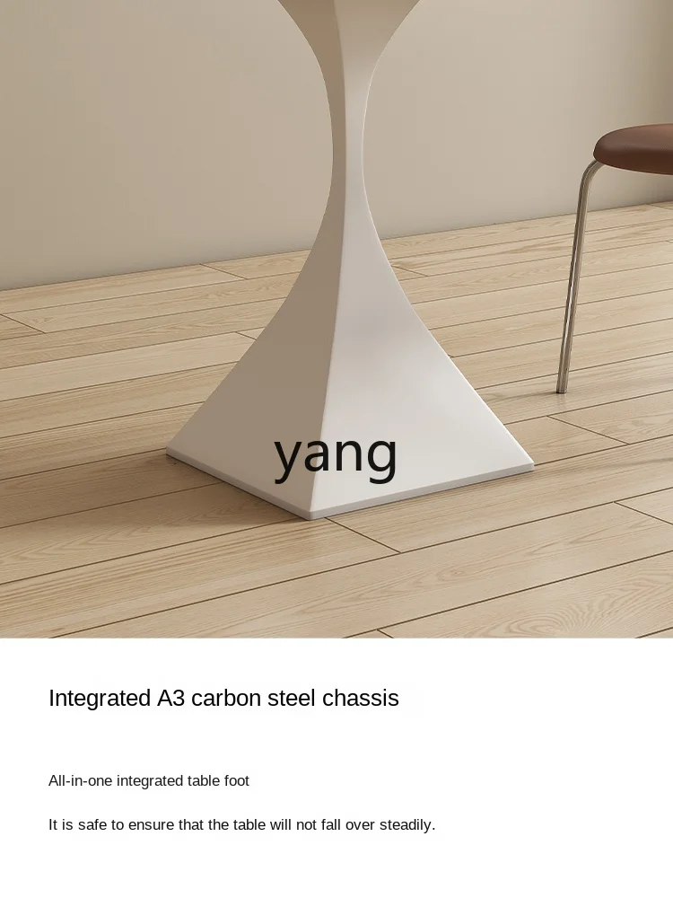 LXL крем-стиль каменная тарелка обеденный стол круглый белый согласование Delifeng