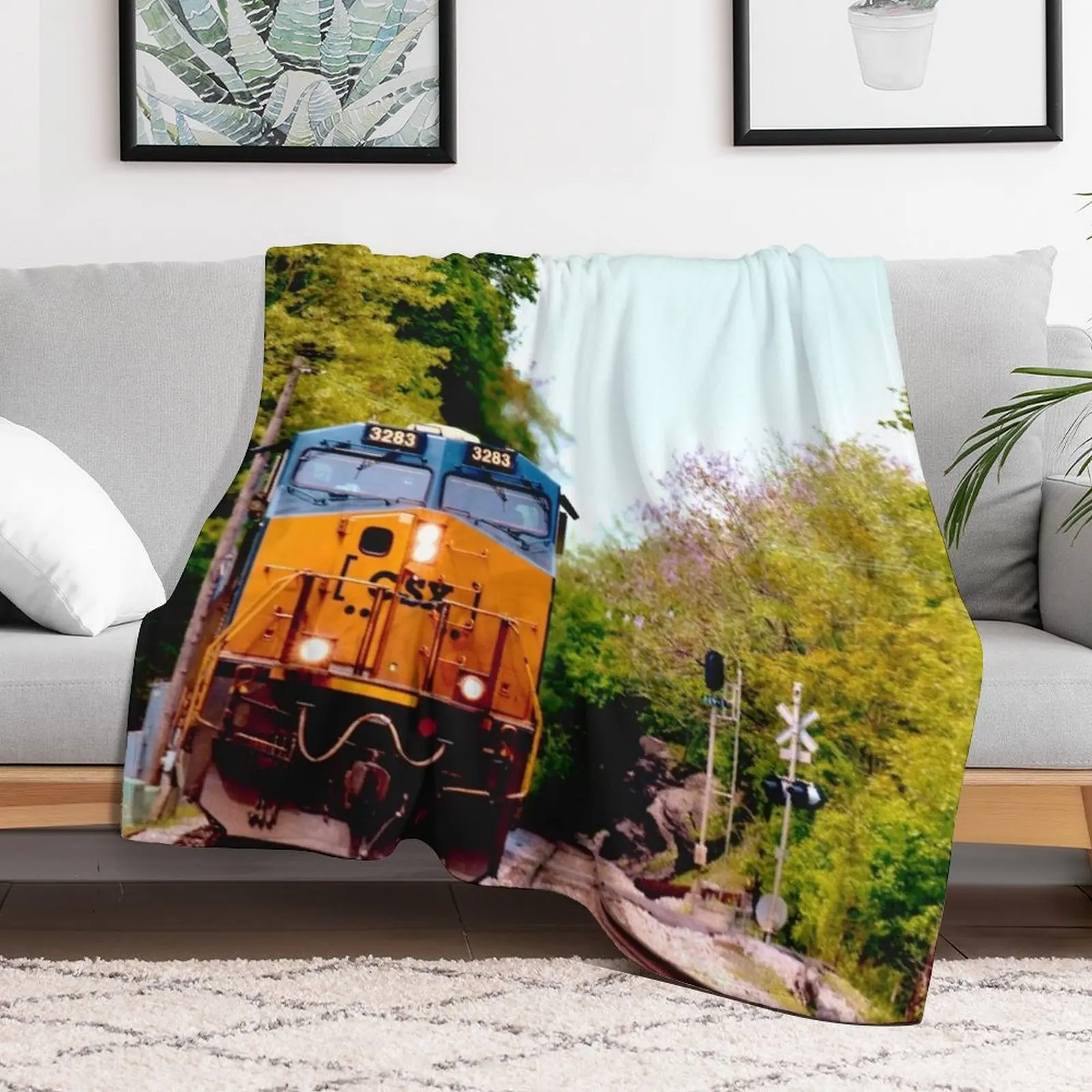 CSX Locomotive 3283 одеяло Harpers Ferry летние одеяла для гигантского дивана