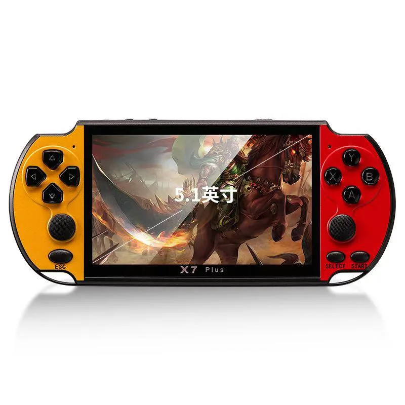 

X7/X12 Plus Handheld Game Console 4.3/5.1/7.1 Inch HD Screen Portable Audio Video Player Classic Play Built-in10000+ Free Games