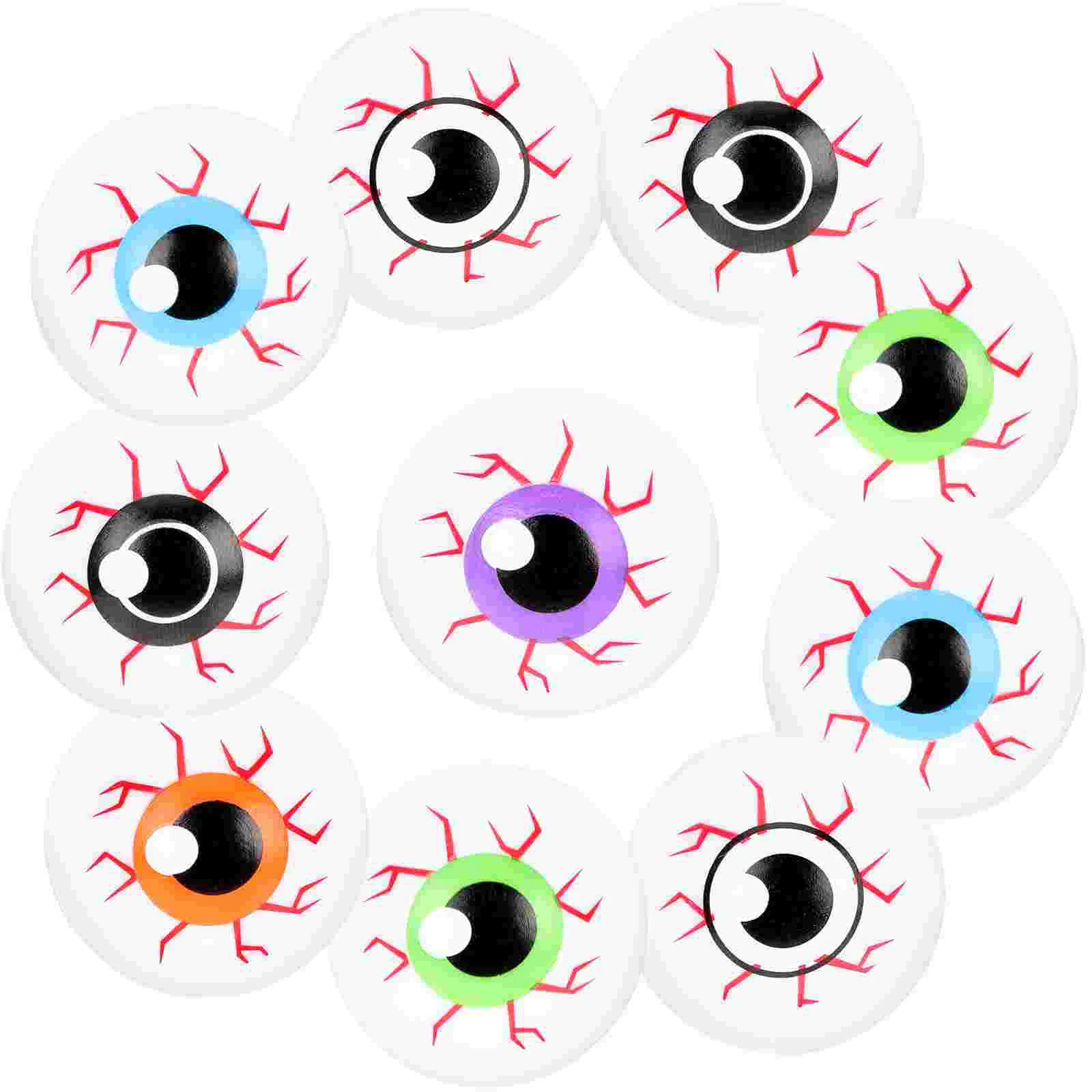 

10Pcs Fake Eye Balls Halloween Realistic Eyeballs Plastic Eyeball Halloween Horror Props