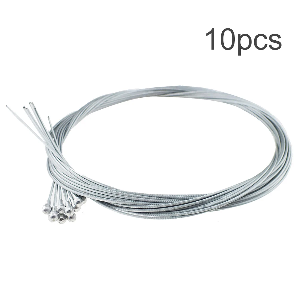 

10 Pcs Bike Brake Cable 1700mm Road Bicycle Brake Inner Cable Bike Zinc Brake Wire Core Cycling Replacement Accessories