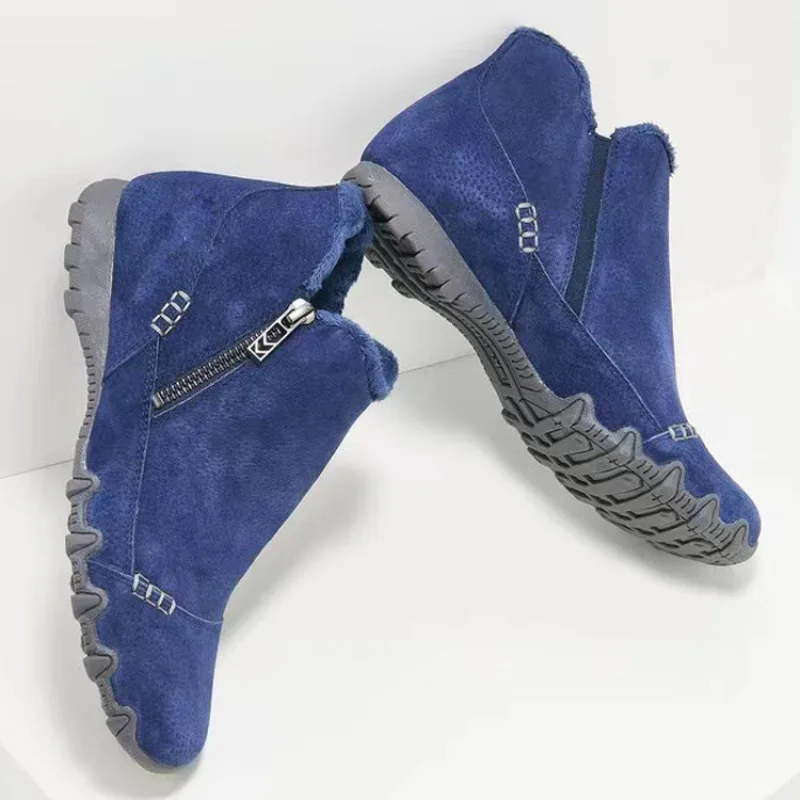 Big Size 35-43 Women Winter Shoes Plush Lining Keep Warm Ankle Boots Female Winter Sneakers Outdoor Shoes