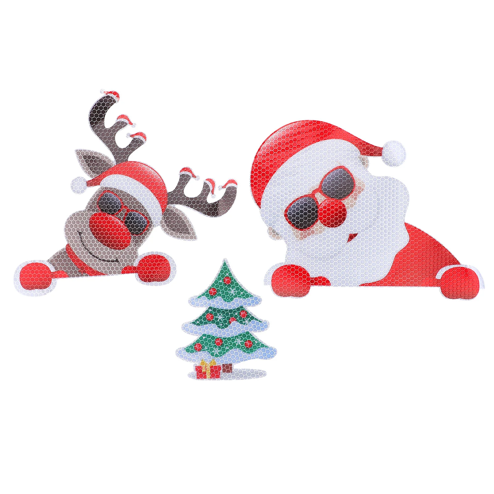 

Рождественские автомобильные наклейки Магнитные декоративные наклейки на холодильник Санта-Клаус настенные наклейки светоотражающие авт...