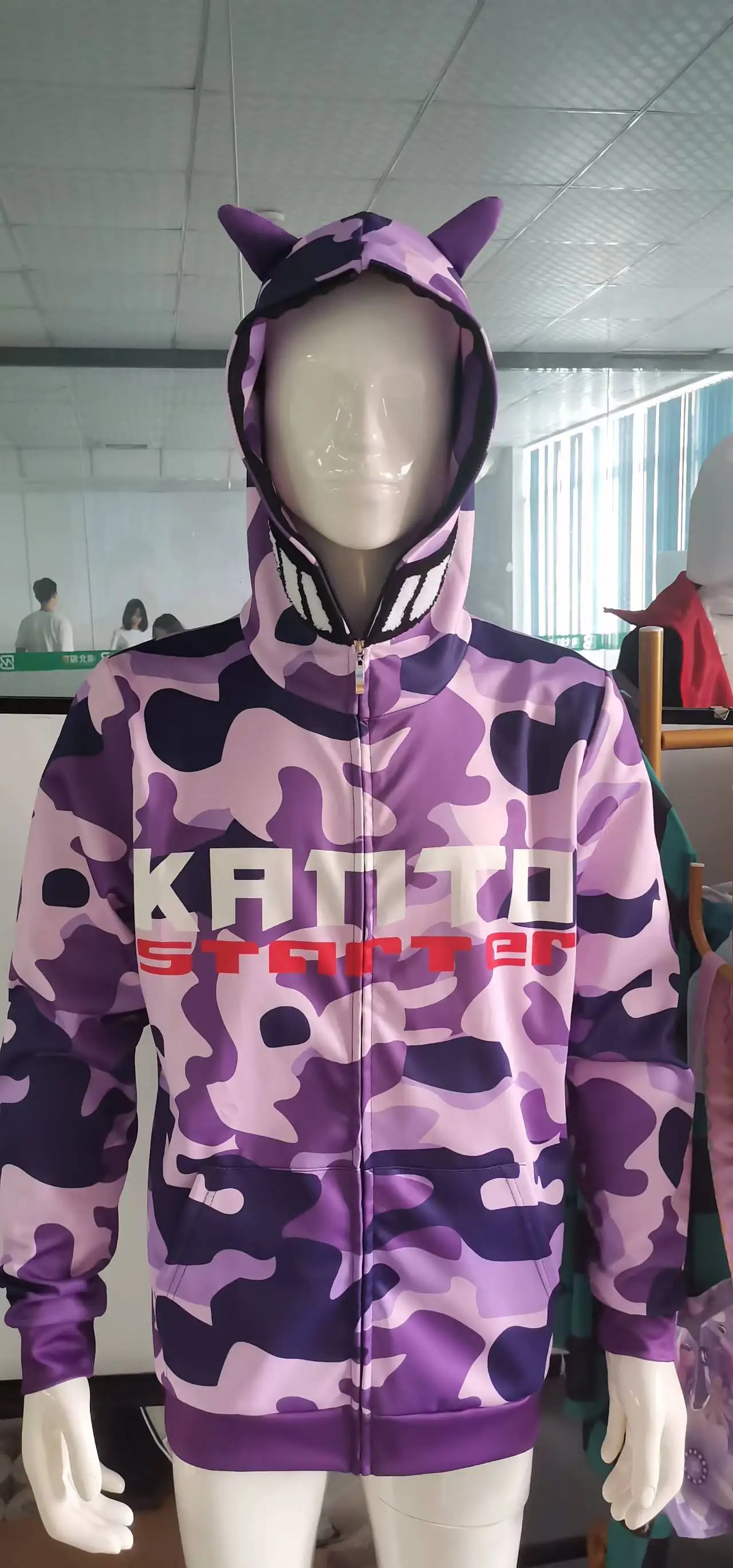 Уличная одежда Pokemon Gengar Y2k винтажные толстовки на молнии с демоном куртка свитшот