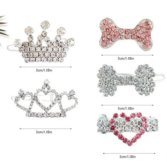 

New Listing Puppy Pet Accessories Luxury Cat Dog Supplies Fashion Hair Clips