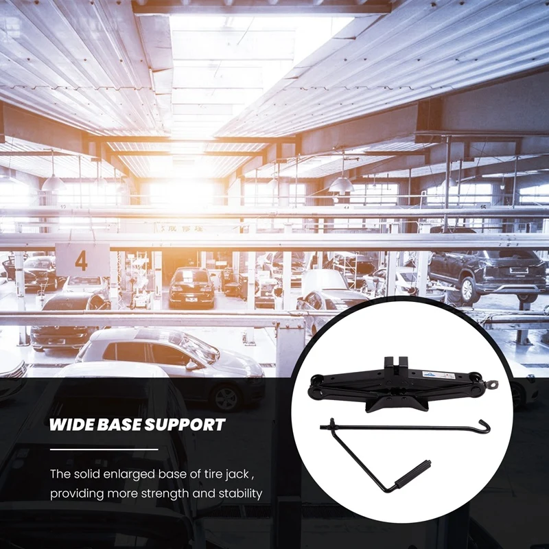 Автомобильный ножничный домкрат вместимостью 2 тонны (4000 фунтов) портативный