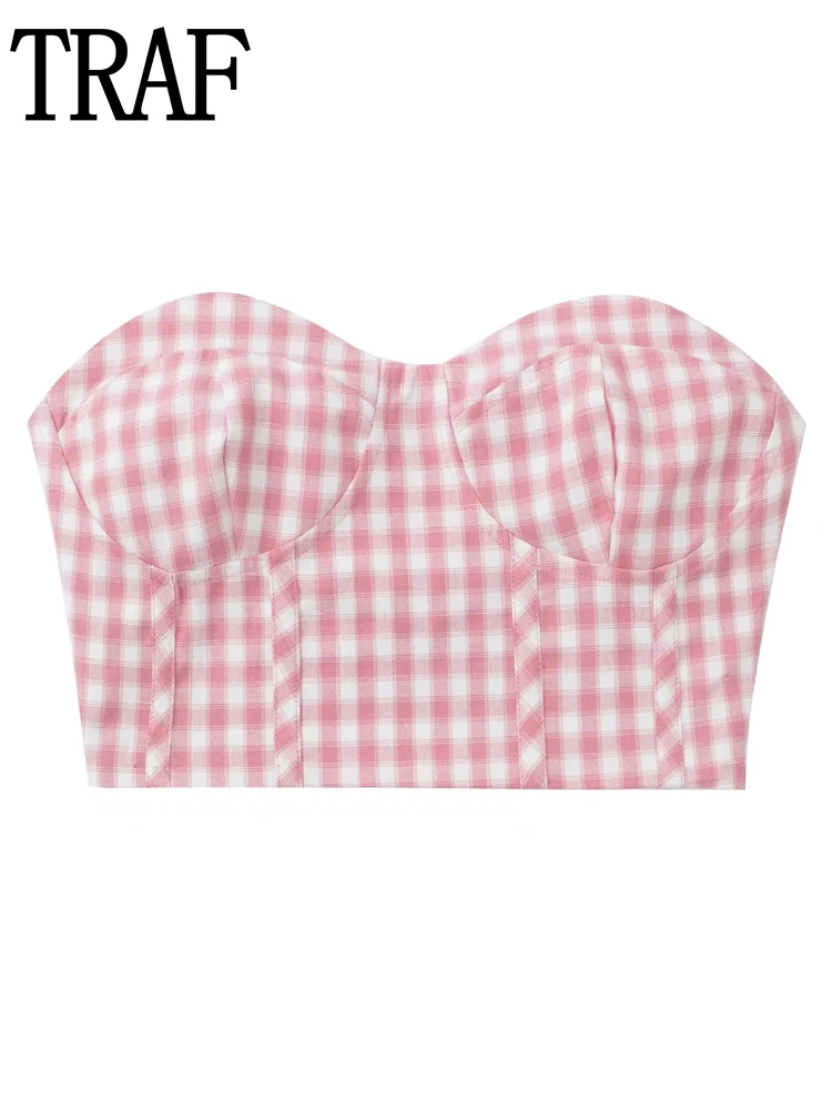 

Женский топ без рукавов, с принтом, без бретелек