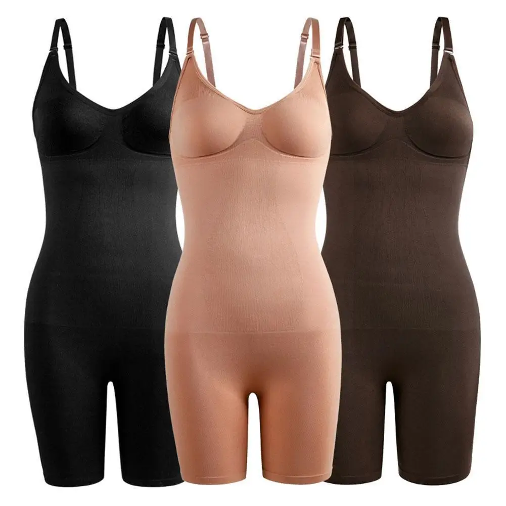 

Seamless Women Bodysuit Butt Lifter Shapewear Waist Shaper Chest Trainer Enhancing Strappy-Back Body Underwear Corrective C Y2O6