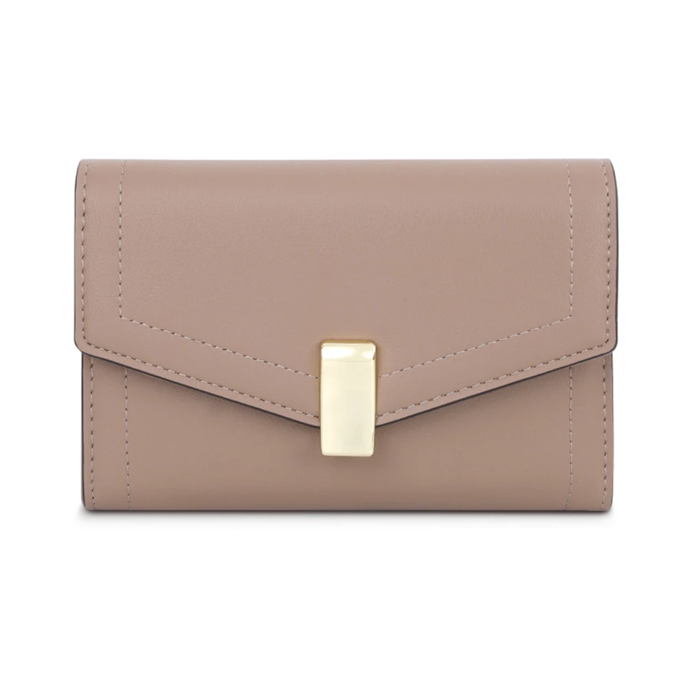 Stylish Pure-Color Clutchs With Envelope Metal Buckle Wear-Resistant Ultra-thin Coin Purse For Women Girls Geldbeutel Herren
