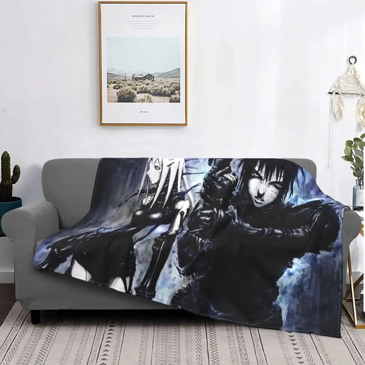 

Blame Killy Blankets Fleece Decoration Japanese Anime Portable Soft Throw Blankets for Home Travel Quilt