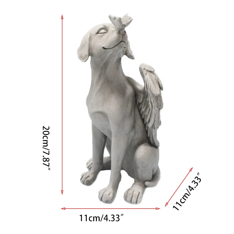 Статуя ангела-кошки из канифоли