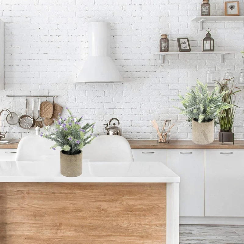 

Artificial Plants in Pots,3 Pcs Desk Plants Artificial Mini for Table Decoration Home Office Decoration