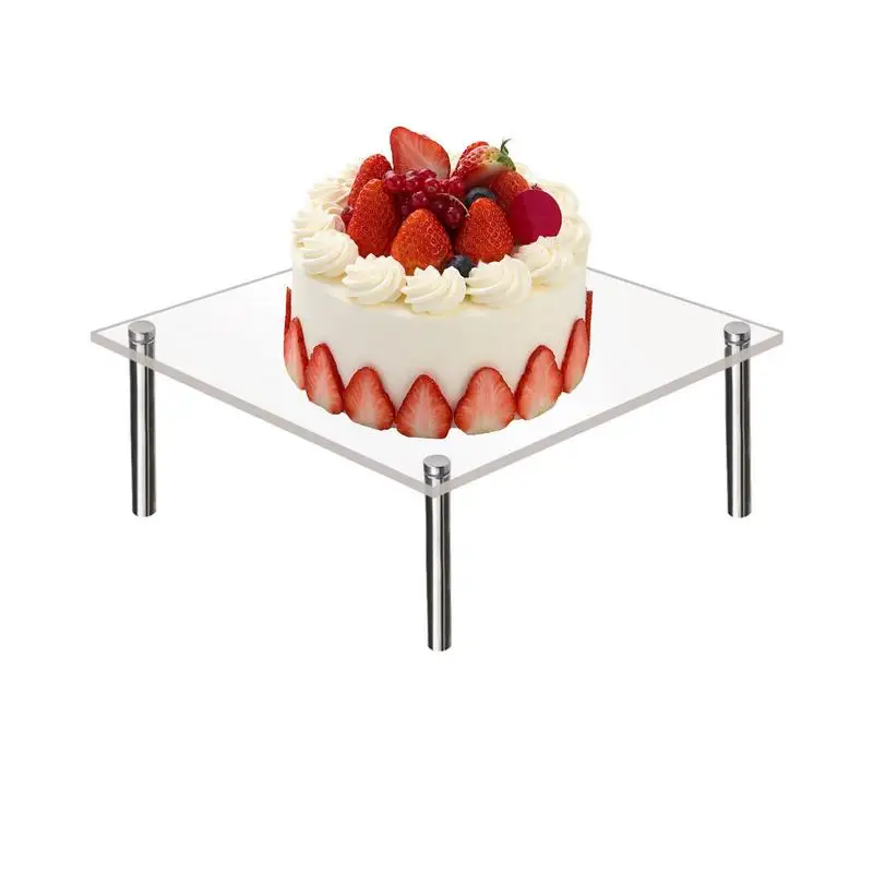 

Подставки для кексов, десертный стол, акриловая стеклянная круглая подставка для торта, прозрачные штабелируемые подставки для кексов, стандартная подставка для сервировки