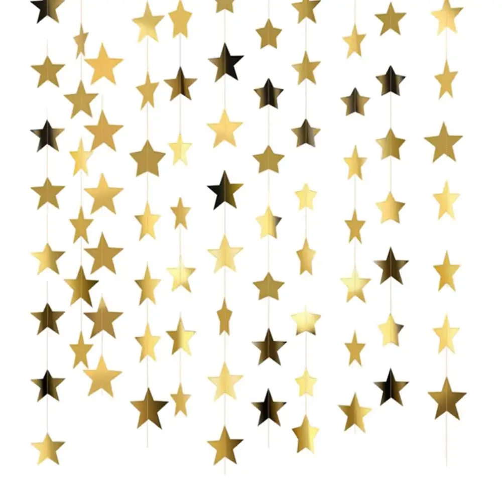

Звездная картонная гирлянда 4 м