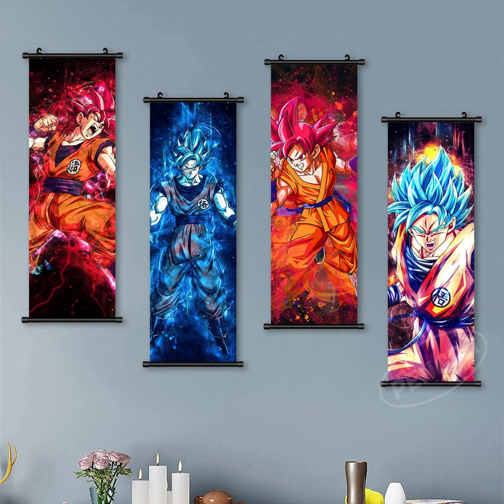 

Dragon Ball Anime Posters and Prints Goku Wall Art Decoration Canvas Hanging Painting Picture Home Decor Mural Birthday