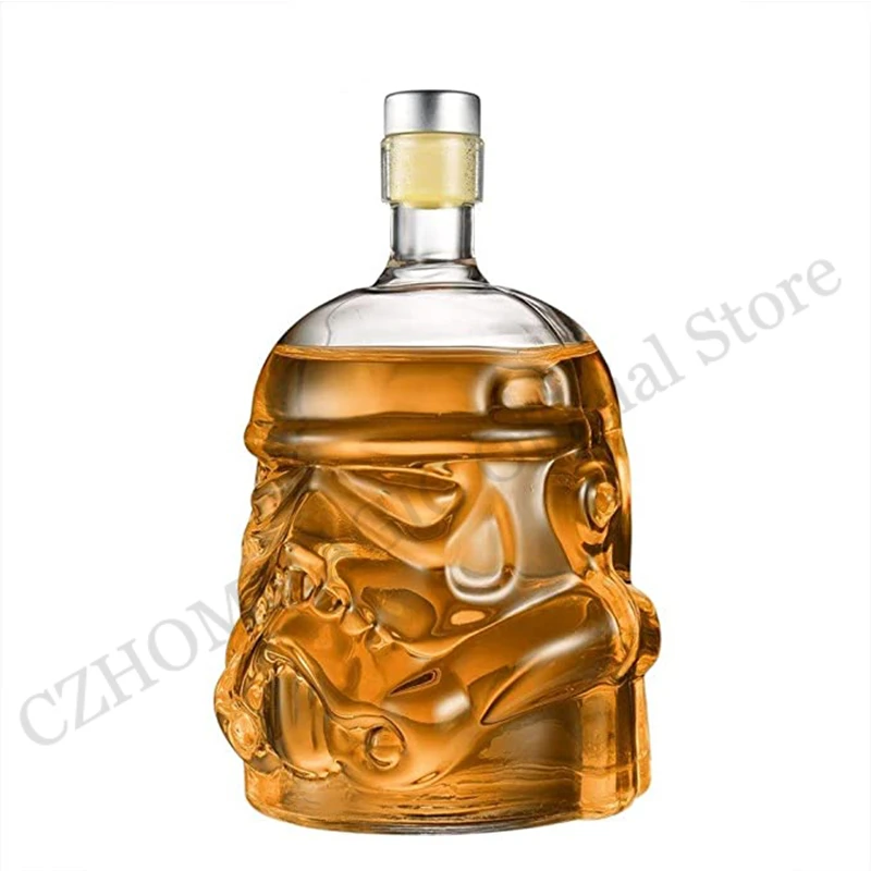 650ml Creative Storm Trooper Decanter White Soldier Glass Jug Liquor Bottle Whiskey Wine Brandy Scotch Bourbon Vodka Decanter