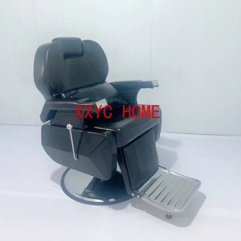 Luxury Equipment Barber Chairs Headrest Adjustable Barbershop Recliner Chair Swivel Silla Barberia Beauty FurnitureQF50BC