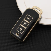 new tpu car remote key cover for mitsubishi outlander asx lancer pajero eclipse sport cross 3 button key cover case keychain