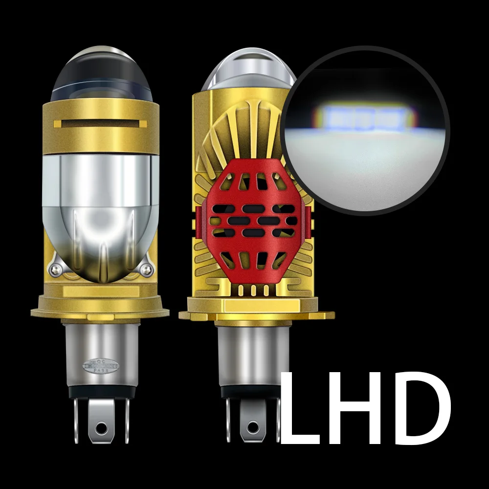 

Светодиодная мини-лампа Stella 8-90 в с двумя объективами H4/9003/HB2 для мотоцикла/автомобиля 110 Вт лм Простая установка Вентилятор охлаждения