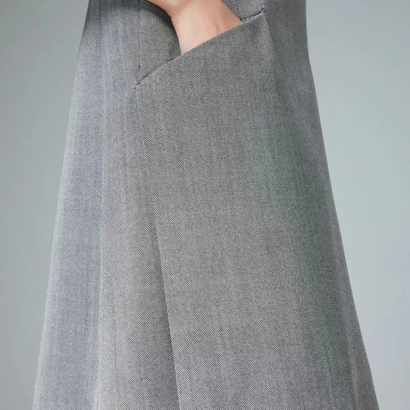 Original Fashion Design Commuter Dress Women's Summer Slim Mid-Length A-Line Skirt High-End Women's Clothing Maternity Clothes