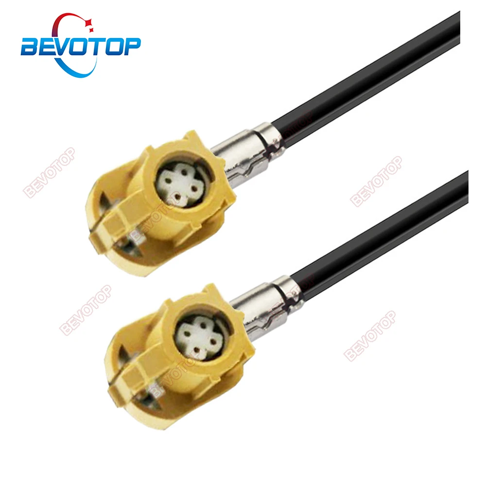 Высокоскоростная коробка передач BEVOTOP FAKRA HSD с кодом K Female 90 ° для Female 90 ° LVDS, экранированный 4-ядерный кабель Dacar 535 высокого качества