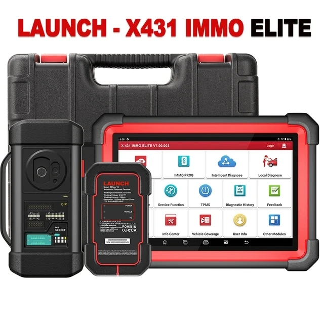 

LAUNCH X431 IMMO ELITE Car Key Programming Tools OBD2 Full System Diagnostic tool 39+ Reset OBDII Scanner Immobilizer Programmer