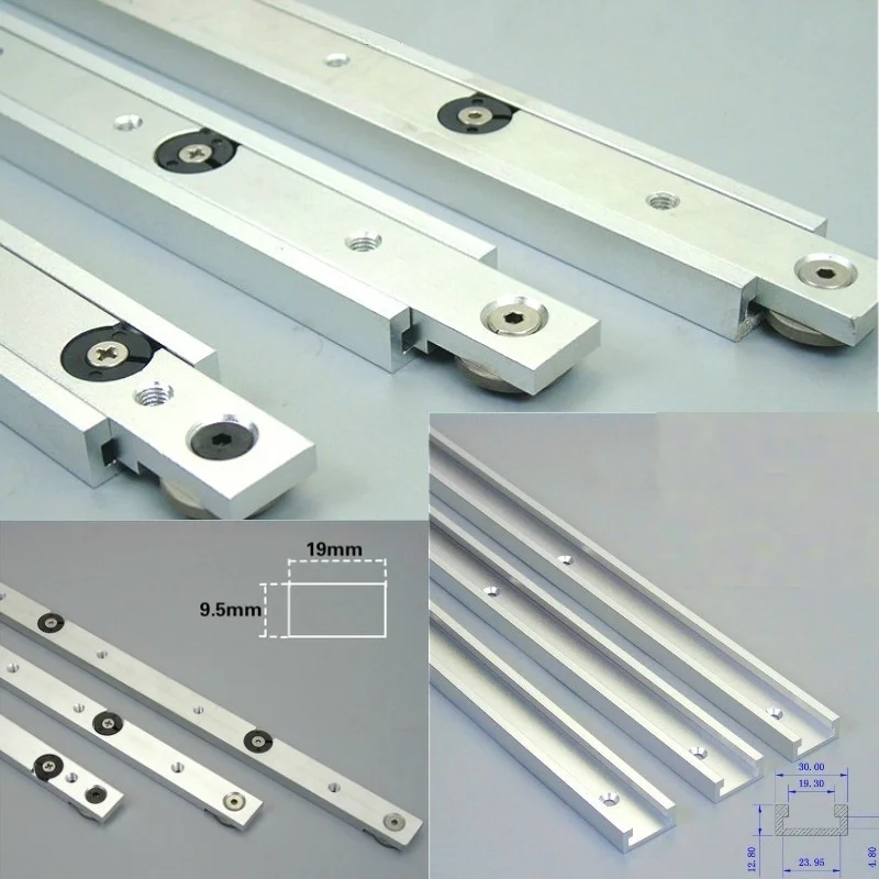 

Aluminium alloy T-tracks Slot Miter Track And Bar Slider Table Saw Gauge Rod Woodworking Tools DIY