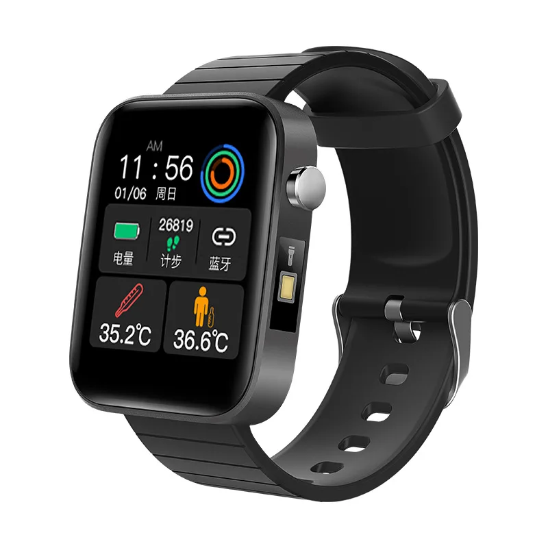 

T68 Men Women Smart Watch with Body Temperature Measure Sports Fitness Watch Heart Rate Blood Pressure Oxygen Monitor Smartwatch
