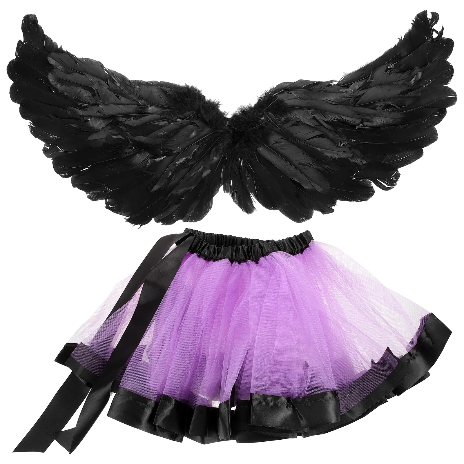 

1 Set Halloween Cosplay Wing Skirt Girls Dress Up Costume Props Party Favor Supplies