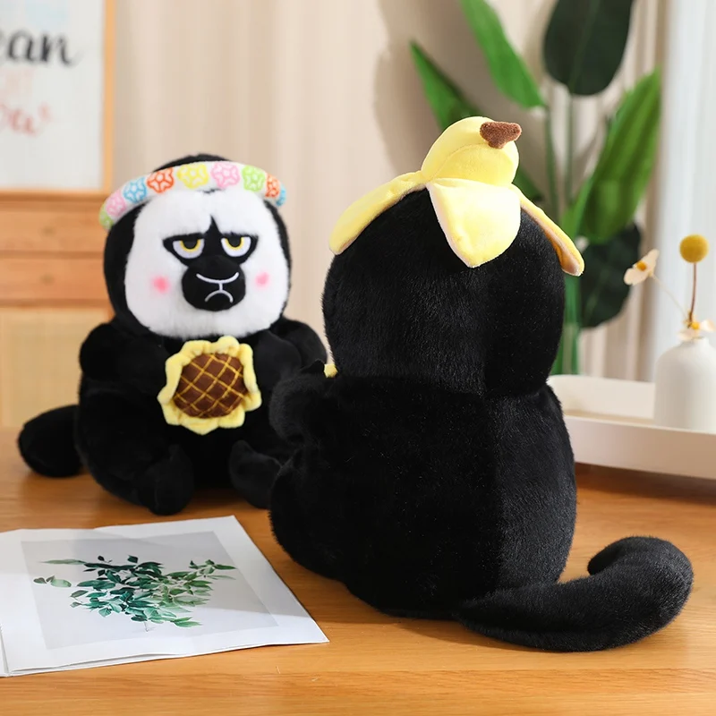 Мягкая игрушка Саки с белым лицом мягкие игрушки в виде диких животных обезьяны