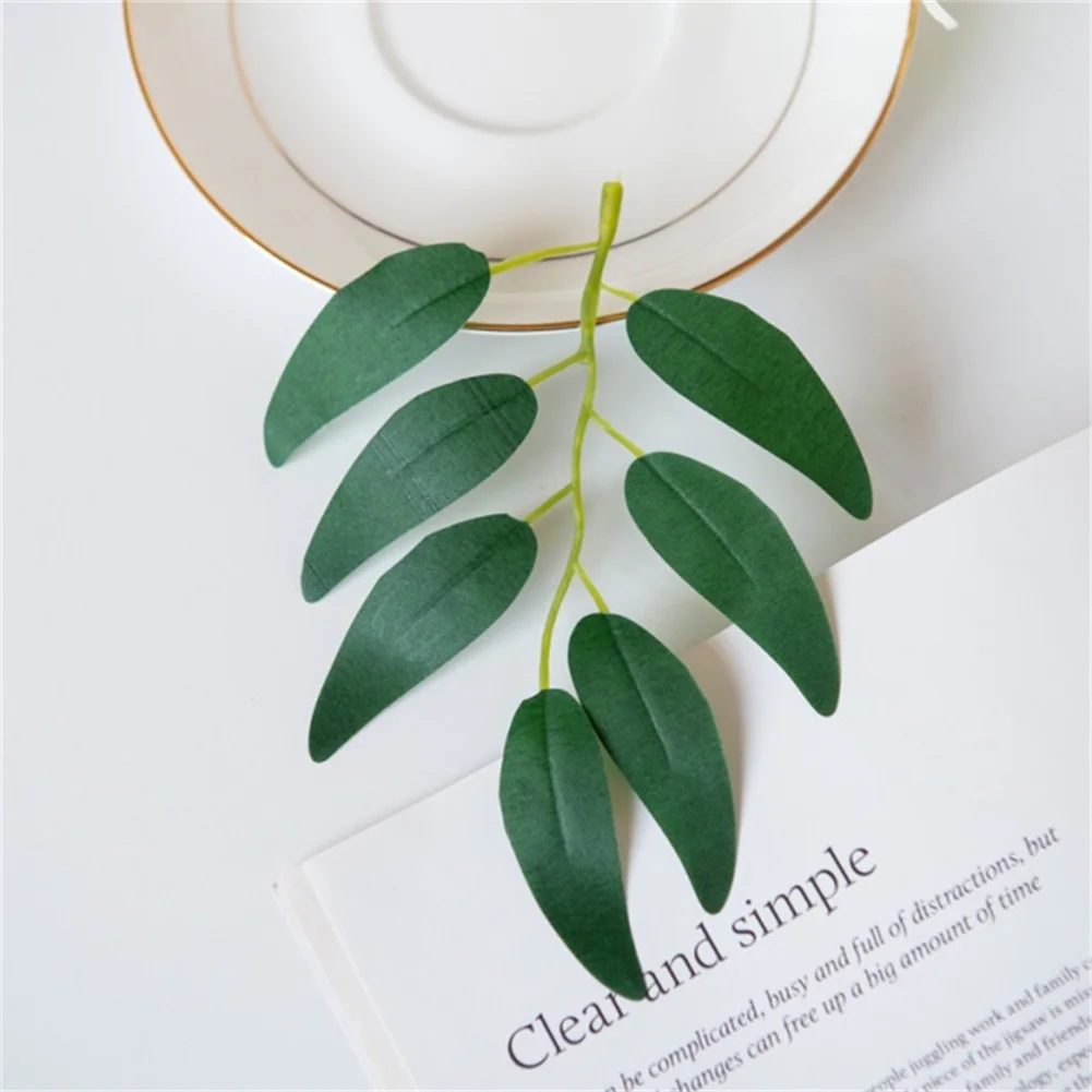 

Silk Retro Willow Leaves Artificial Leaf DIY Craft Decorat Wedding Home Party Decor Artificial Plants Christmas Decoration