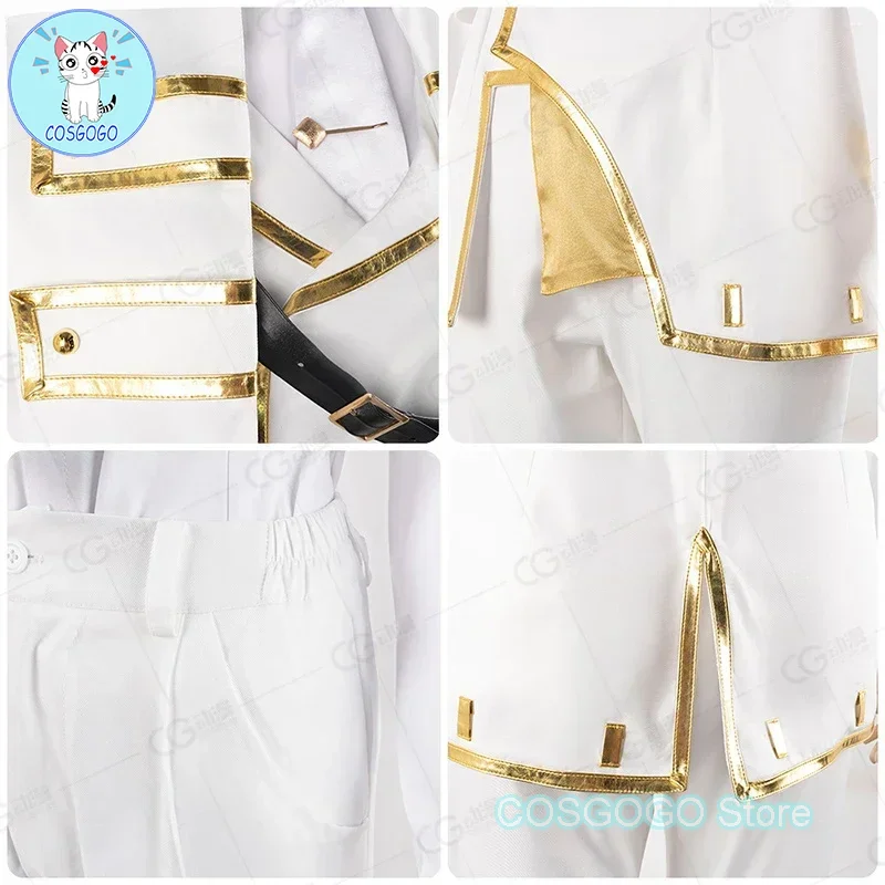 Аниме виртуальный YouTuber NIJISANJI косплей костюм 6-летия Kuzuha/Varkana/ nei ponto/Hokase Fuyuki белый