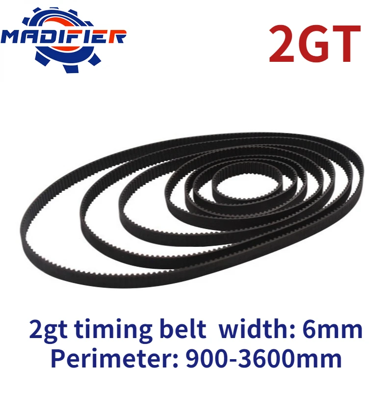 

GKTOOLS C-26 3D Printer GT2 15mm Closed Loop Rubber 2GT Timing Belt Width 15mm Length 900 1000 1500 2000 2220 3000 3600 mm