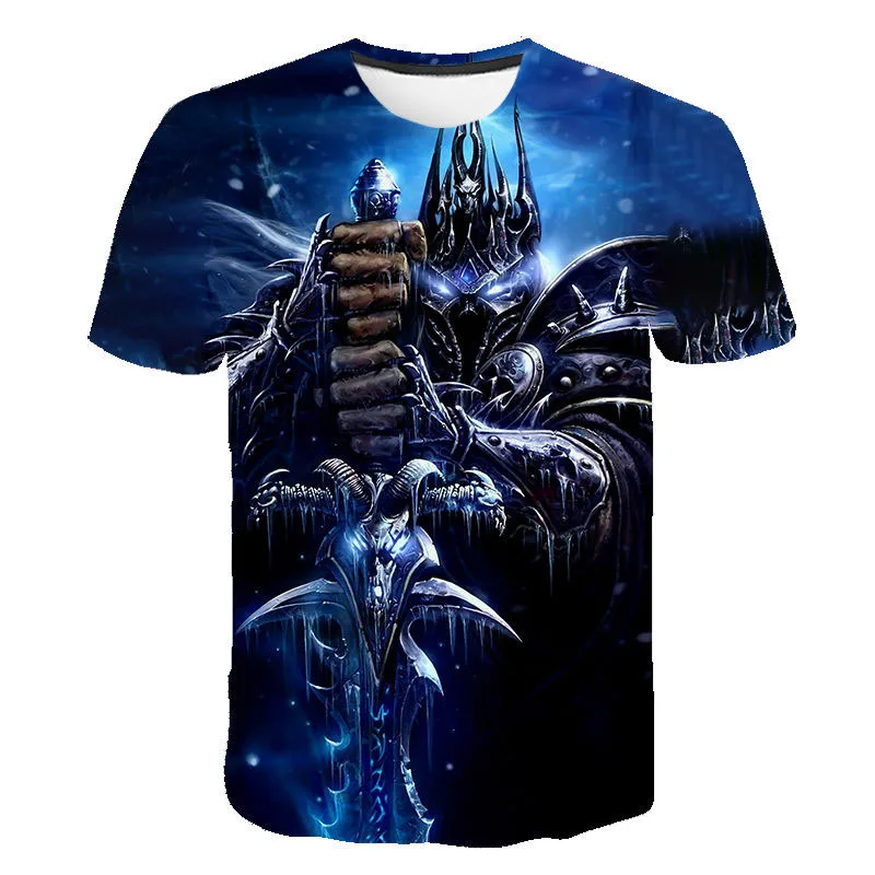 

Game T-Shirt World Of Warcraft 3D Printed Men Women Fashion Streetwear O-Neck T Shirt Harajuku Oversized Tees Tops Unisex
