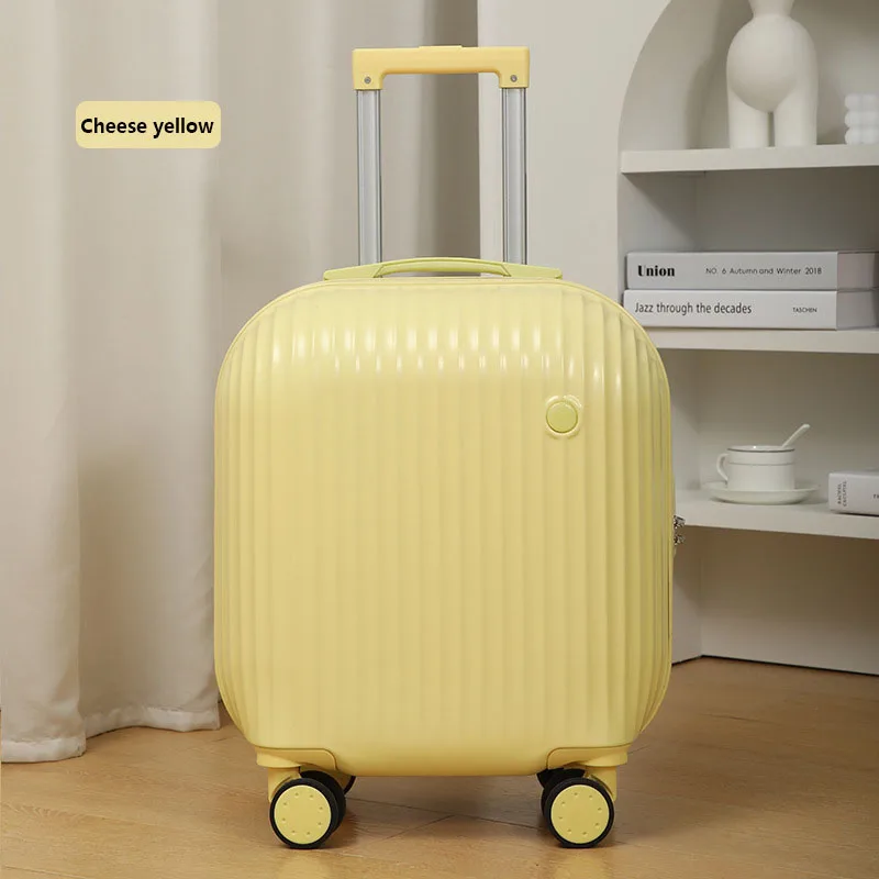 2022 Trendy New 18 Inch Small Portable Trolley Case, Advanced Password Silent Universal Wheel, Easy Boarding