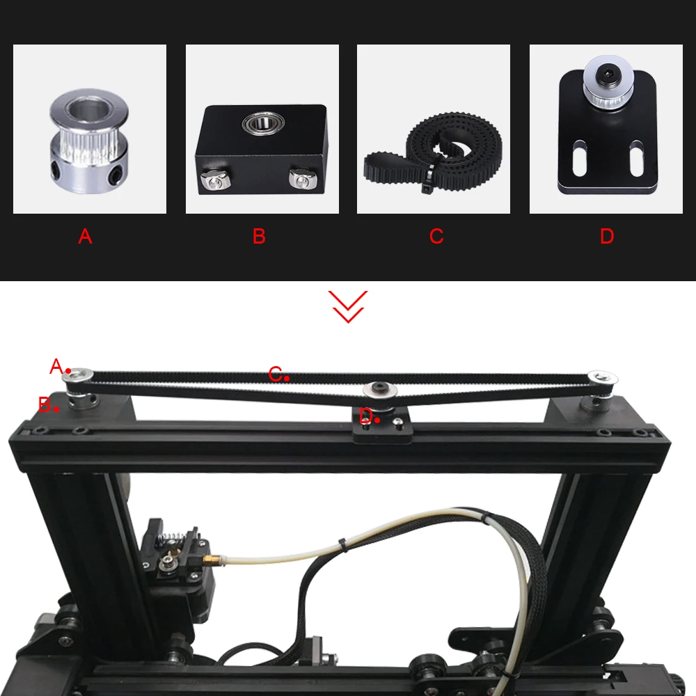 

3D Printer Accessories Ender- 3 ender-3pro ender-3v2 dual Z axis upgrade kit for Ender -3 3D printer parts