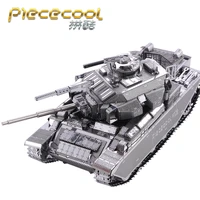 mmz model piececool 3d metal puzzle centurion afv tank model diy laser cutting assemble jigsaw toy gift for adults
