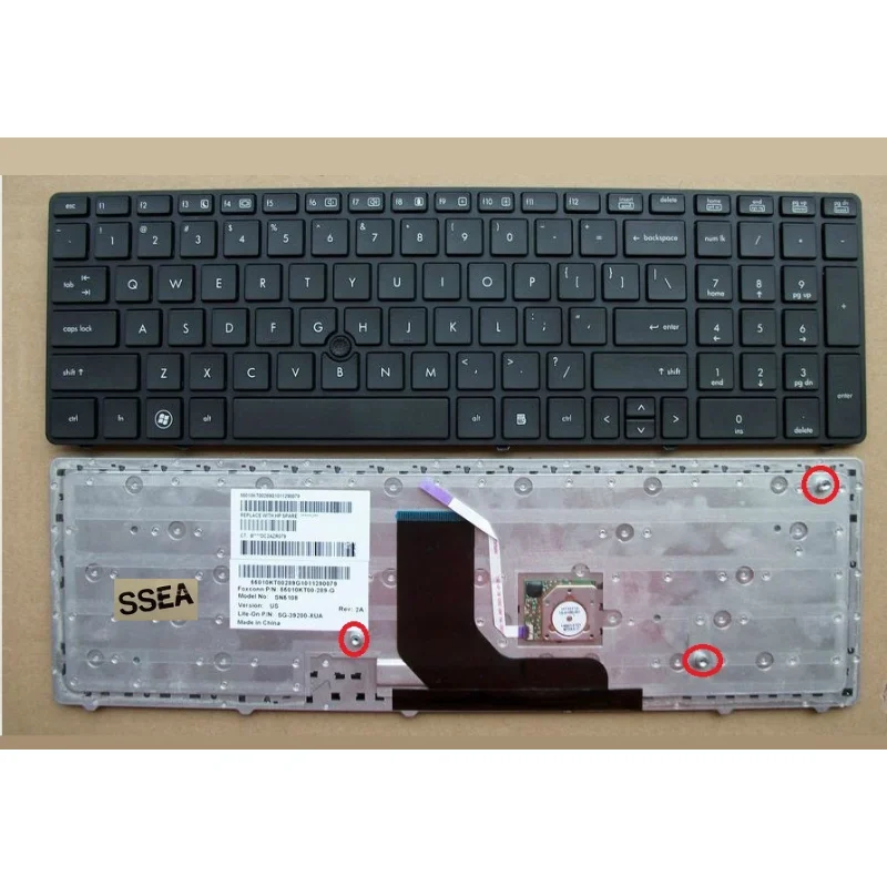 

Новая английская клавиатура для ноутбука HP ProBook 6560b 6565b 6570b английская клавиатура
