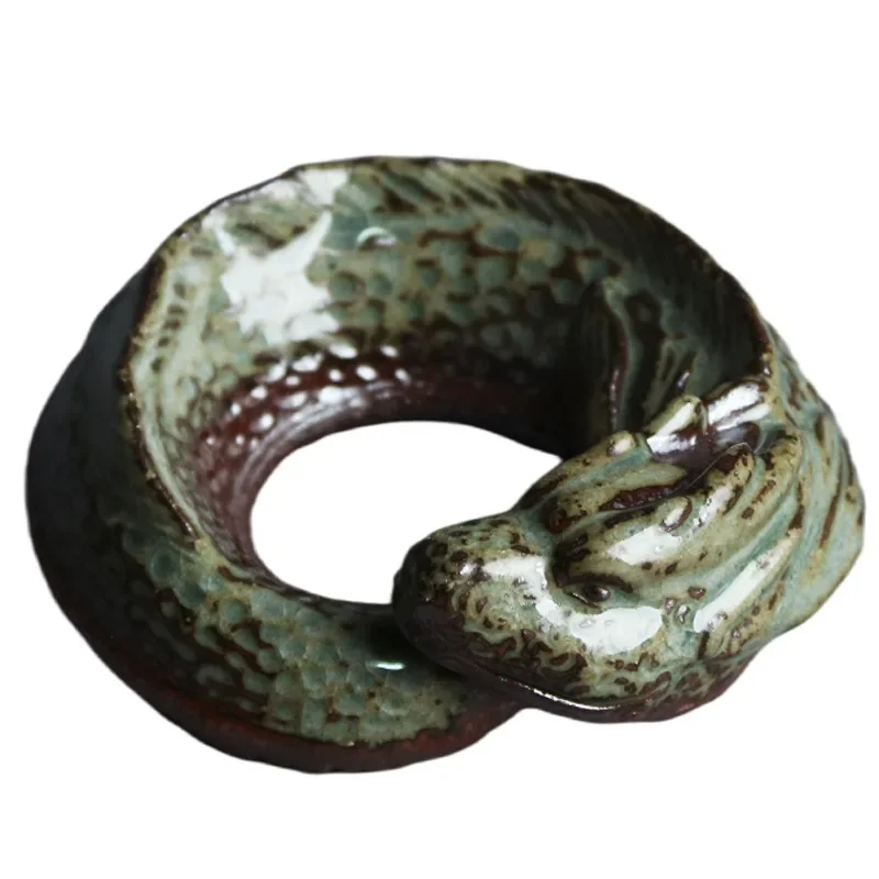 Rock Mine Керамика Глина Китайский Дракон Чай Домашнее животное Ручная работа Ретро