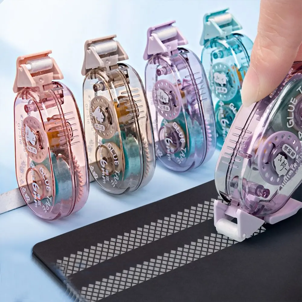 

Новая двусторонняя клейкая лента в горошек, креативная Корректирующая лента, клейкая лента с сердечником, клейкая лента для руководства ст...