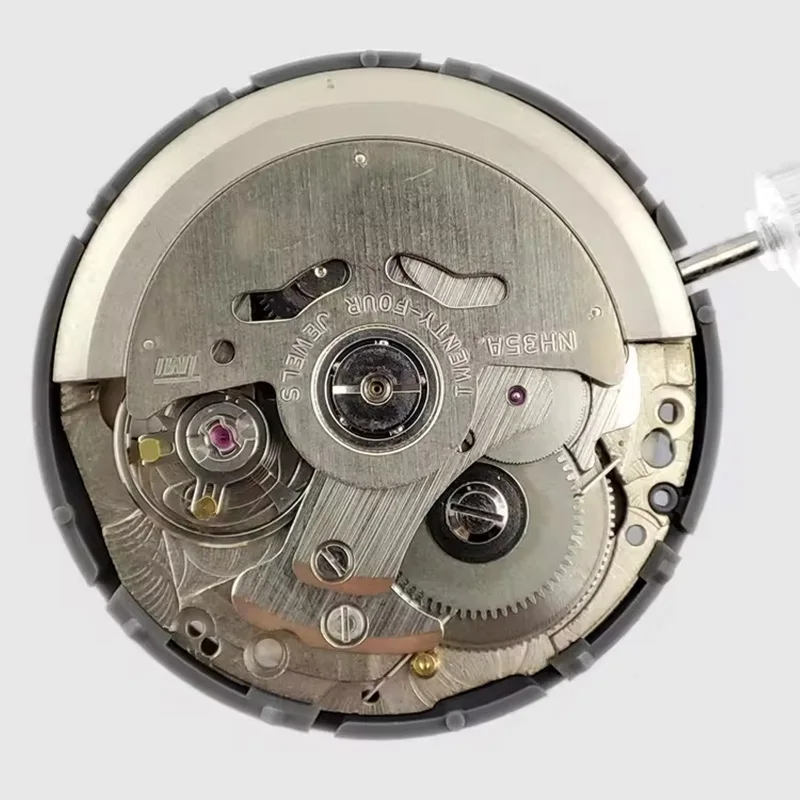 6-очасовая заводная головка белая дата NH35 NH35A автоматический механизм часов