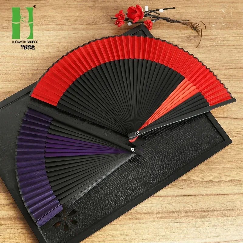 

Китайский стиль, классический женский Шелковый веер, подарок ручной работы, веер ханьфу для танцев, летний складной веер, складной веер для путешествий
