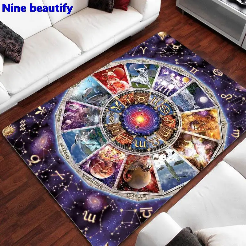 

Tarot Card Printing Carpet Children's Play Room Carpet Living Room Rug Tapis Non-slip Large Carpet Photography Props Gift