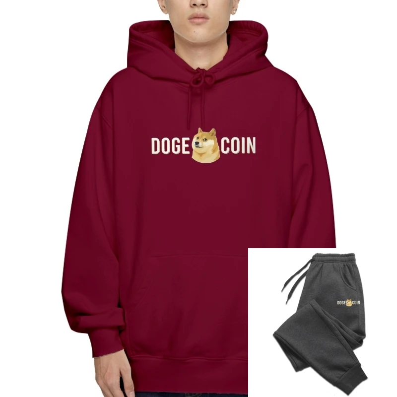 

Dogecoin криптовалюты, майнеры, наименование, элемент, Классическая Толстовка, удобная мужская верхняя одежда, новый модный дизайн