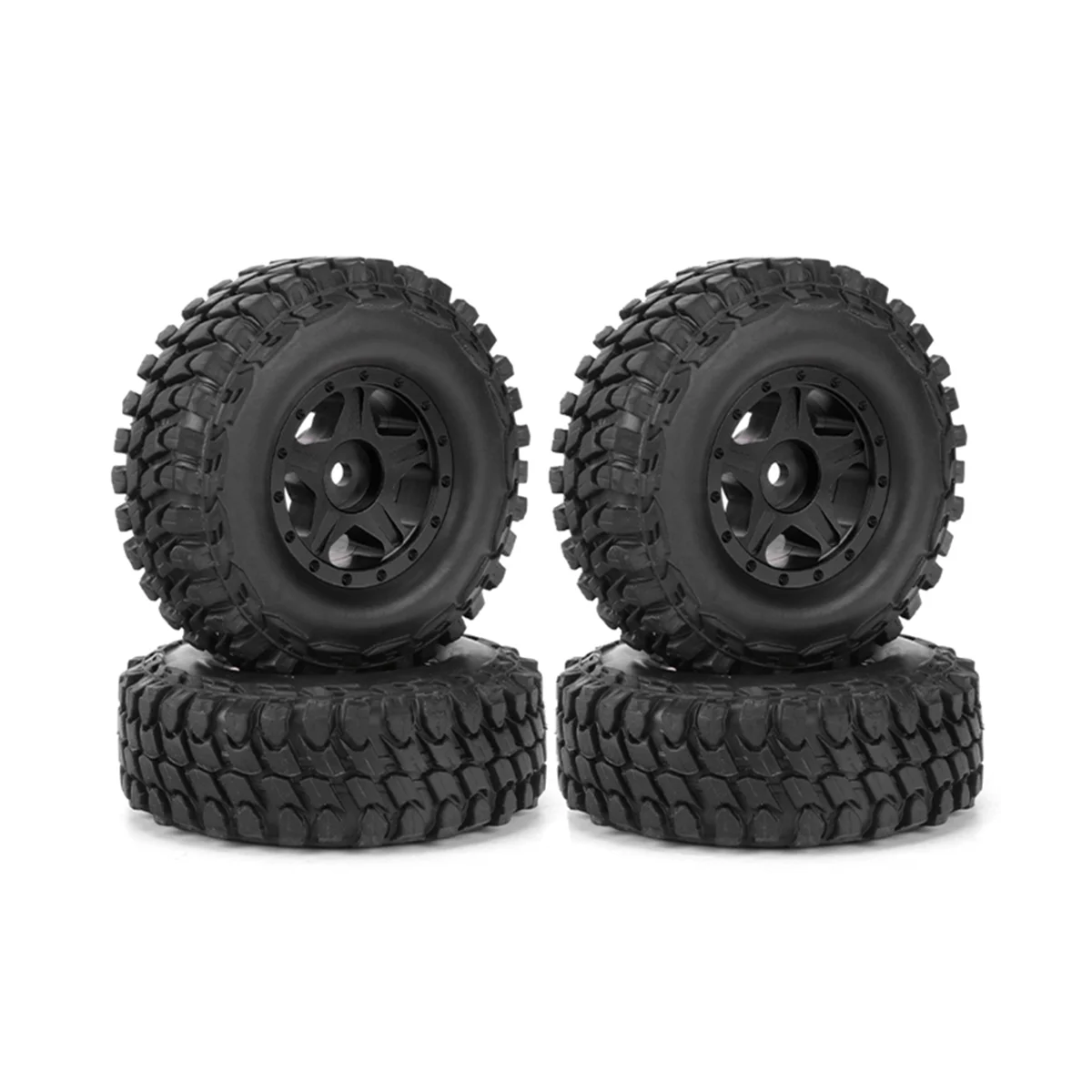 

4 шт. 58 мм 1,0 дюйма, обод колеса, резиновая шина для 1/18 1/24 RC Crawler Car TRX4M Axial SCX24 FCX24,1
