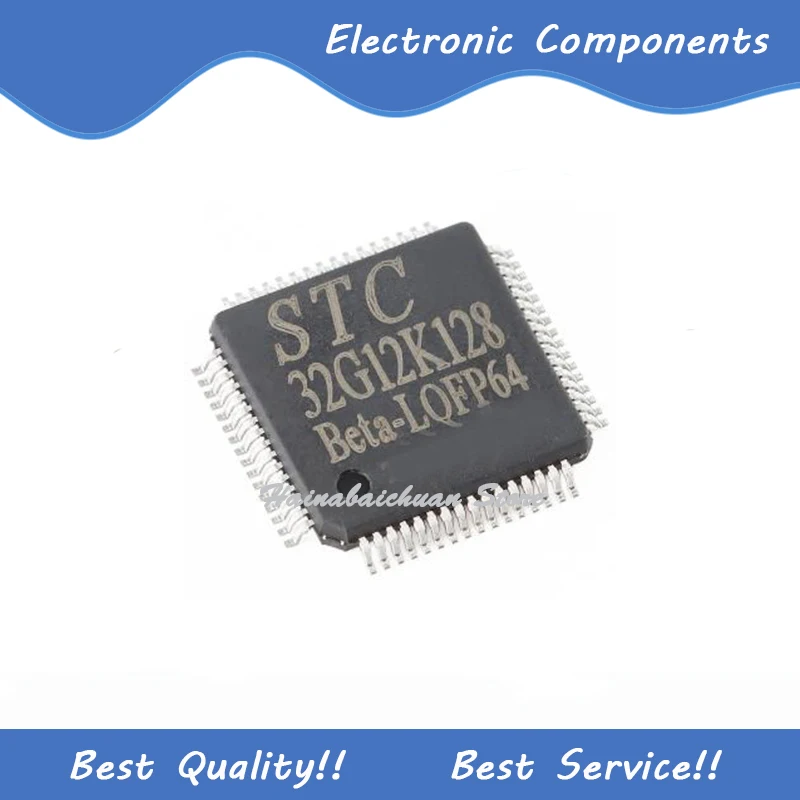 10 шт./партия, новые и оригинальные фонарики STC32G12K128-BETA LQFP64