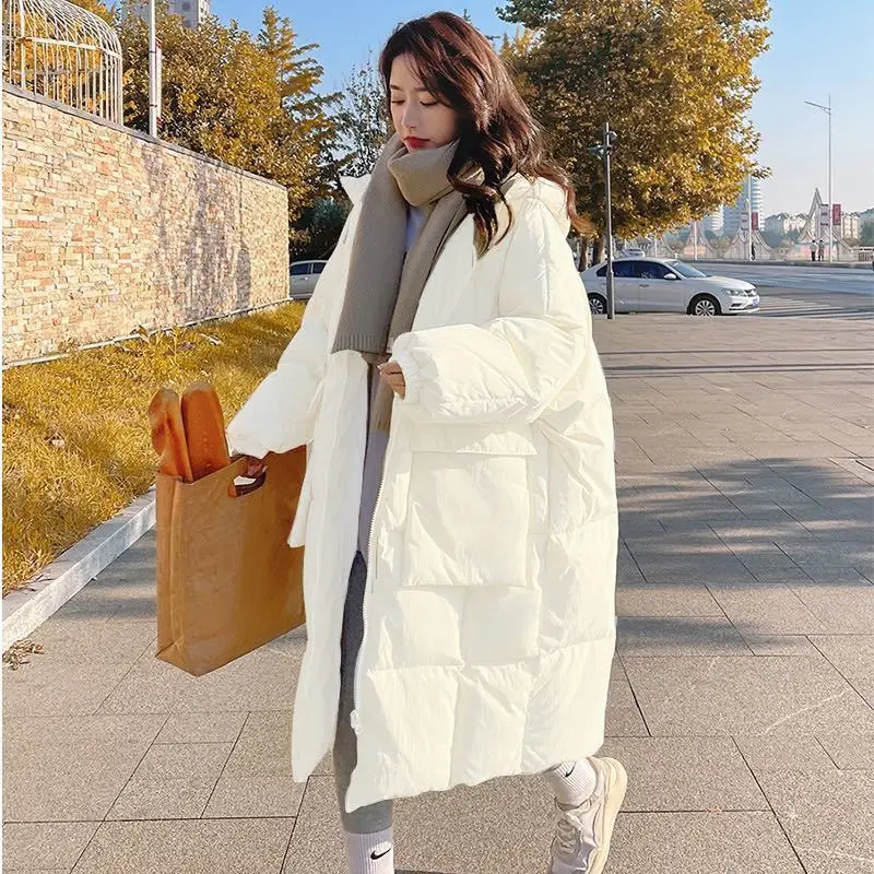New Womens Winter Clothing Coat Parkas Super Hot Coats Hooded Long Cotton Padded Jacket Jackets  Fashion Loose