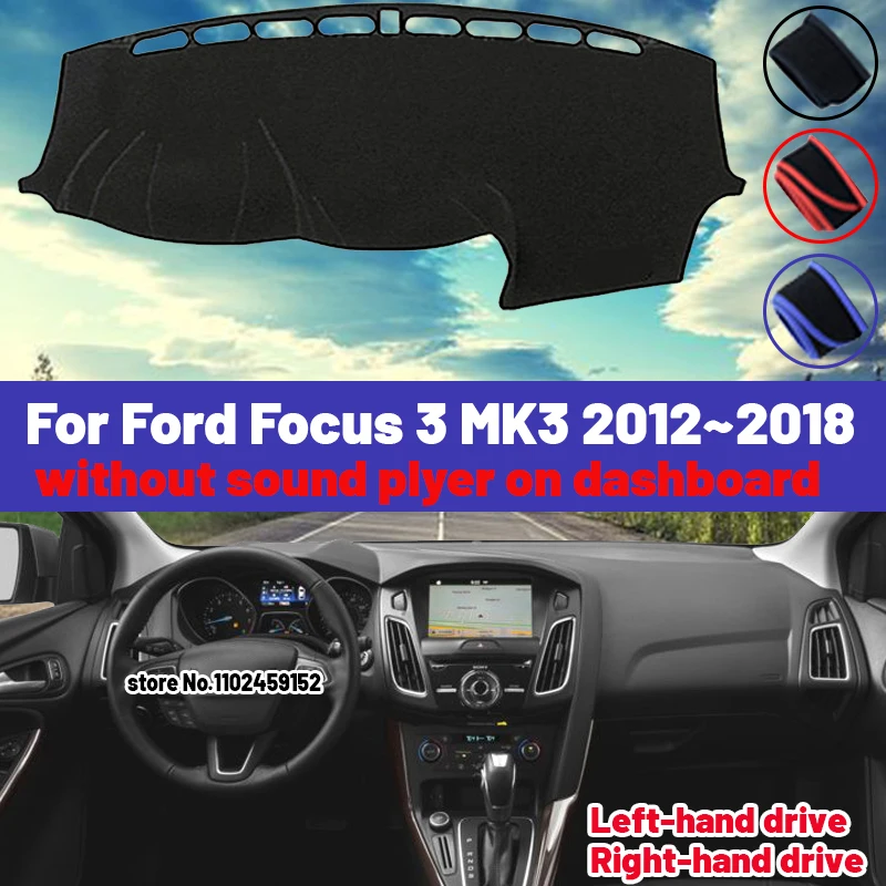 

Высококачественный коврик для приборной панели автомобиля Ford Focus 3 MK3 2012 ~ 2018, солнцезащитный козырек, защита от фотоэлементов, ковры, защита от УФ излучения 2015 2016 2017